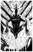 Image of QUEEN ALIEN - BLK/WHT PRINT