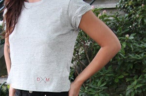 Image of Dailymovement Spring/Summer '13 Women's Speckled Cropped Top [Grey]