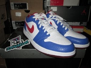 Image of Air Jordan I (1) Retro Low "Varsity Red/Varsity Blue"