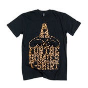 Image of FOR THE HOMIES - ANIMAL PRINT LOGO TEE (BLACK)