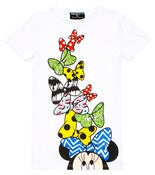 Image of GERLAN JEANS X MINNIE MOUSE "Tower of Bows" Tall Tshirt