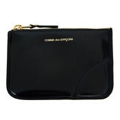 Image of Comme des Garcons | Glossy Black Leather Wallet