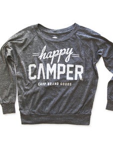 Image of HAPPY CAMPER SLOUCHY PULLOVER | ECO GREY