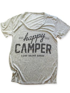 Image of HAPPY CAMPER LOOSE T | OAT HEATHER