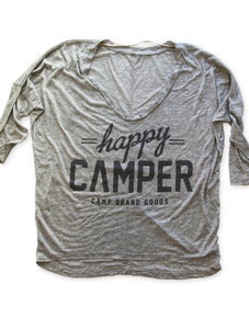 Image of HAPPY CAMPER DOLMAN LONGSLEEVE | OAT HEATHER