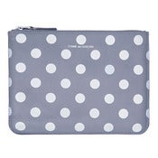 Image of Comme des Garcons | Polka Dots Printed Wallet - Grey