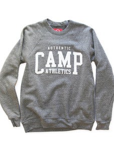 Image of CAMP ATHLETICS CREWNECK SWEATSHIRT | TRI-GREY