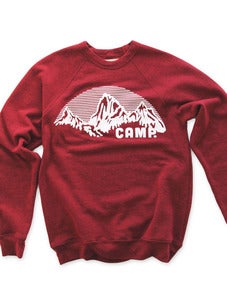 Image of ROCKY MOUNTAIN CREWNECK SWEATSHIRT | TRI-RED