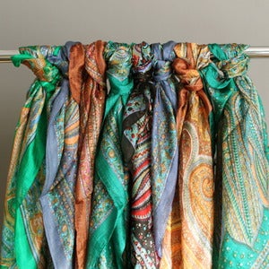 Image of Vintage Silk Paisley Scarves