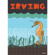 Image of Irving - Seahorse Poster (Limited Edition, Signed+Numbered)