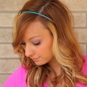 Image of the bling bands- amethyst rhinestone headband