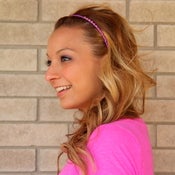 Image of the bling bands- magenta rhinestone headband