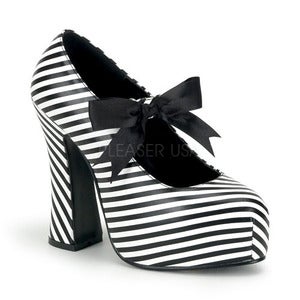 Image of Demonia Stripe Demon Platform Heels