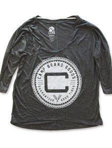Image of OLDS CREST DOLMAN LONGSLEEVE | ASH HEATHER