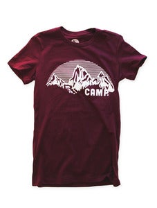 Image of ROCKY MOUNTAIN FITTED T | MAROON
