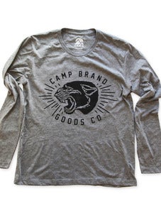 Image of CAMP WILDCATS LONGSLEEVE T | ATHLETIC GREY