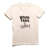 Image of NEW! White Tees & Tattoos Spiked Tee