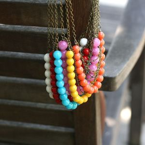 Image of NEW Antiqued Bubble Necklace - 6 Colors