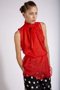 Image of Scarf Chiffon Tunic