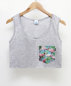 Image of AND.ALSO Flamingo Crop Top