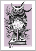 Image of Mo Coppoletta’s Owl limited edition screen print
