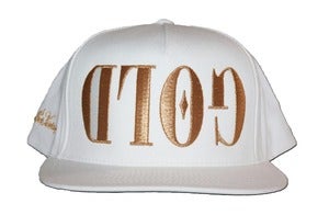 Image of GOLD White Snapback