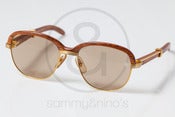 Image of Cartier Malmaison wood 56-19 :: Vintage Sunglasses