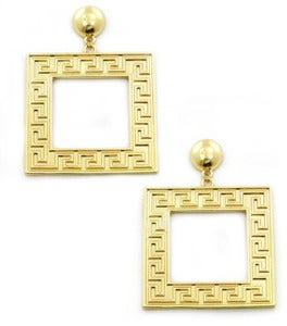 Image of Square Greek Earring