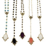 Image of Hamsa Rosary Necklace