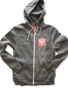Image of ROCKY MOUNTAIN ZIP HOODED SWEATSHIRT | ECO GREY