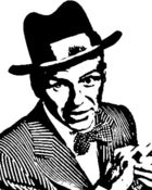 Image of frank sinatra canvas painting