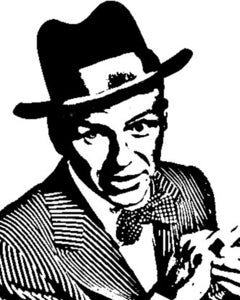 Image of frank sinatra canvas painting