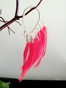 Image of Neon Red Cross Ear Cuff