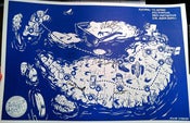 Image of Professor Blastoff Live 'US Tour Map' Poster