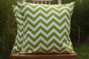 Image of Chartruese Decorative Pillows Chevron For the Nursery