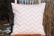 Image of Soft Pink Decorative Pillows Chevron For the Nursery