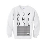 Image of ADVENTURE White Crew Neck Sweater