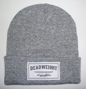 Image of Heather Grey Patch Beanie