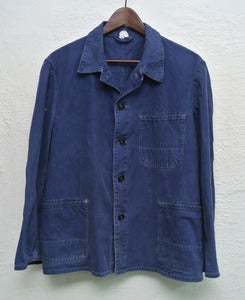 Image of Vintage french workers jacket (M) #3
