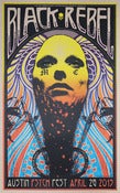 Image of Black Rebel Motor Cycle Club - BRMC - Austin Psych Fest - Silkscreen Poster 2013