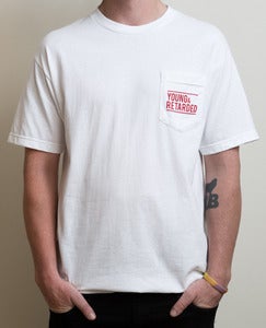 Image of Young & Retarded Pocket Tee (White)