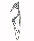 Image of Crystal Embellished Punk Chain Ear Cuff Hook