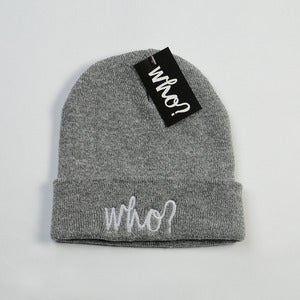 Image of GREY LOGO BEANIE