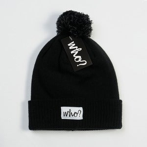 Image of BLACK BOBBLE HAT