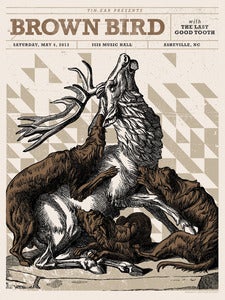Image of Brown Bird Concert Poster, Asheville, NC