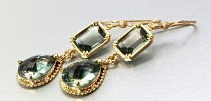 Image of Cubic Zirconia and 14K Gold-Filled Earrings