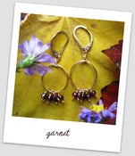 Image of Rebekah small cluster hoop earrings