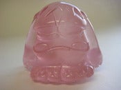 Image of pink with sparkles blue gid swirl