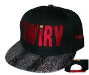 Image of The "Finally Infamous" 2.0 (Big Sean) Black Snakeskin w/Leather Strap Back Hat by Joe Rocken