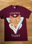 Image of Cosmic Wolf Tee (Maroon)